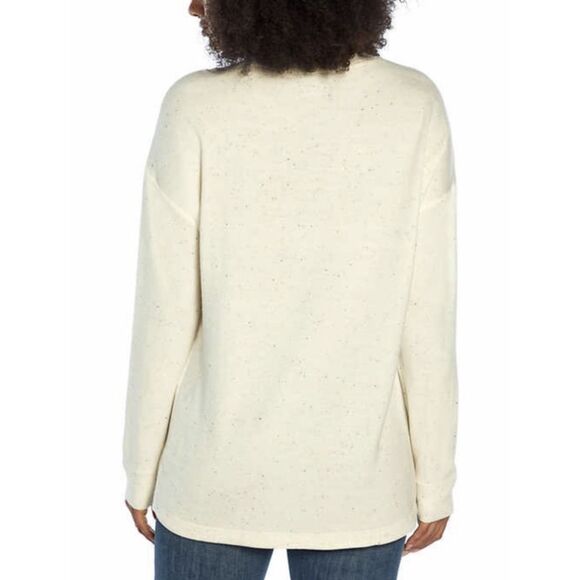 THREE DOTS Confetti Dot Active Wear Athleisure Pullover Soft Knit Size Small - Picture 7 of 10